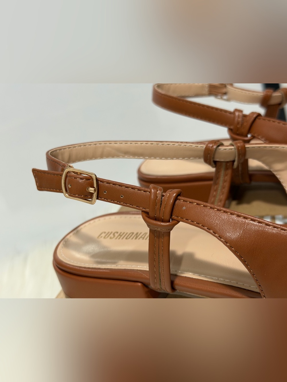 Cushionaire Women's Tan Pointed Slingback Womens Flats 9.5 - Picture 6 of 12